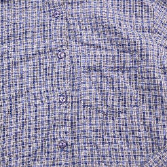 Victoria's Secret Button Up Long Sleeve Shirt Womens Size Extra Small XS Blue - Picture 4 of 10